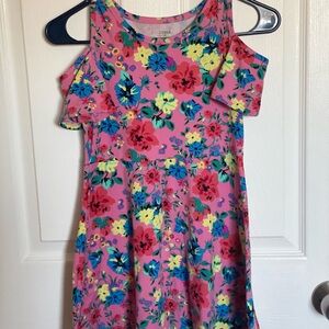 Arizona Jean Company Pink Sleeveless Cold Shoulder Sundress